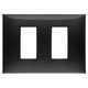 Rama decorativa aparataj modular Vimar, rectangulara, 2X1M, negru, NeveUp Glossy, 09679.04