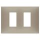 Rama decorativa aparataj modular Vimar, rectangulara, 2X1M, gri porumbel mat, NeveUp Matt, 09679.12