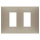 Rama decorativa aparataj modular Vimar, rectangulara, 2X1M, gri porumbel mat, NeveUp Matt, 09679.12