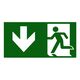 Indicator de emergenta, PVC, Exit jos, SW-28/DR, Olympia