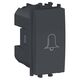 Intrerupator modular cu revenire Schneider, negru, cu simbol sonerie, 1M, Easy Styl, LMR0130003