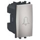 Intrerupator modular cu revenire Schneider, argintiu, cu simbol sonerie, 1M, Easy Styl, LMR0130004