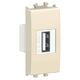 Priza modulara USB Schneider, crem, 1M, tip A, Easy Styl