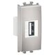 Priza modulara USB Schneider, argintiu, 1M, tip A, Easy Styl
