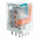 Releu intermediar Relpol, 11 pini fisabili, 24VDC, 10A, 3CO, cu LED, R3N-2013-23-1024-WTL