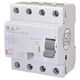 Siguranta automata (disjunctor) cu protectie diferentiala trifazica ETI, 80A, 500mA, RCCB, tip A, 10kA, EFI, 002065545
