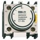 Bloc temporizator iEK, frontal, pentru contactoare KMI, 1ND+1NI, la inchidere, 0.1-3sec