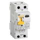 Siguranta automata (disjunctor) cu protectie diferentiala monofazica iEK, 50A, 100mA, curba C, RCBO, tip AC, 6kA
