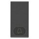 Clapeta pentru intrerupator modular Vimar, carbon mat, clopotel, iluminabil, 1M, NEVE UP