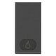 Clapeta pentru intrerupator modular Vimar, carbon mat, "simbol flacara", iluminabil, 1M, NEVE UP