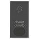 Clapeta pentru intrerupator modular Vimar, carbon mat, "nu deranjati'', cu difuzor, iluminabil, 1M, NEVE UP