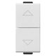 Intrerupator modular pentru jaluzele cu revenire Vimar, alb, 1M, 10A, OF, NEVE UP