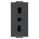 Priza modulara 2P+E Vimar, carbon mat, 1M, NEVE UP, 09203.CM