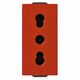 Priza modulara 2P+E Vimar, rosu, 1M, pentru linii dedicate, NEVE UP, 09203.R