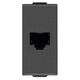 Priza modulara telefon RJ11 cat.3 Vimar, 4 contacte, carbon mat, 1M, NEVE UP, 09320.CM