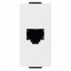 Priza modulara telefon RJ11 cat.3 Vimar, 4 contacte, alb, 1M, NEVE UP, 09320