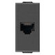 Priza modulara UTP RJ45 Vimar, cat.6, carbon mat, 1M, NEVE UP, 09339.6.CM