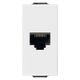Priza modulara UTP RJ45 Vimar, cat.6, alb, 1M, NEVE UP, 09339.6