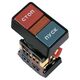 Buton comanda iEK, "ON-OFF'', rosu/verde, 1ND+1NI, 230VAC, D30, buton dublu