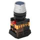 Buton comanda iEK, neon, albastru, 1ND+1NI, 230VAC, D22, ABLF-22
