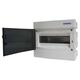 Tablou electric ABS, incastrat, 8 module, 1X8, cu usa transparenta, adancime nisa 70mm, Schrack, TOPO, IP40