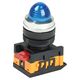 Lampa de semnalizare iEK, neon, albastru, 230VAC, D22, buton in relief, BLS20-AL-K07
