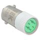 Bec buton de comanda iEK, LED, verde, 12VAC/DC, BMS10-012-K06