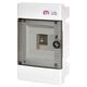 Tablou electric PVC, 4 module, incastrat, ETI, IP30, cu usa transparenta, 001100142
