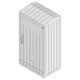 Firida PAFS neechipata, 2 usi, 1144x595x342mm, ETI, IP65, KVR11