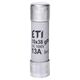 Siguranta fuzibila cilindrica fotovoltaica ETI, 10x38mm, gPV, 1000VDC, 13A, 30kA, pentru protecția modulelor fotovoltaice, 002625078