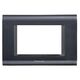 Rama decorativa aparataj modular Panasonic, rectangulara, 4M, una fumuriu, Thea Sistema, P-TS.R.4M-UN