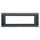 Rama decorativa aparataj modular Panasonic, rectangulara, 7M, una fumuriu, Thea Sistema, P-TS.R.7M-UN