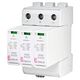 Descarcator la supratensiune ETI, 2+1, debrosabil cu semnalizare, 3P, tip B+C, 1100VDC, 002440512
