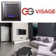Intrerupator Günsan, cu LED, incastrat, fume, IP20, GU-VF.1L
