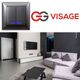 Intrerupator dublu Günsan, cu LED, incastrat, fume, IP20, GU-VF.2L