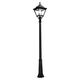 Stalp iluminat exterior gradina ornamental, tip felinar, negru, 2.5ml, 50W, Fumagalli, Tobia