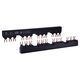 Bareta de alimentare (busbar) ETI, 3P, tip furca, 63A, pentru 4x(MPCB+contacte auxiliare), 002921304