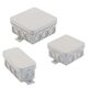 Doza de ramificatie aplicata Cetinkaya, 75x75x40mm, capac opac, IP55, CP1021