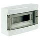 Tablou electric PVC, 24 module, aplicat, 2X12, cu usa transparenta, Cetinkaya, IP40, CP11924