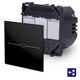 Intrerupator cap cruce Touch Luxus-Time, incastrat, negru, IP20, LX-701S-12