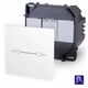 Intrerupator dublu Touch jaluzele Luxus-Time, incastrat, alb, IP20, LX-702W-11