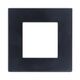 Rama decorativa aparataj unitar Luxus-Time, universala, 1 post, negru, plastic, LXBK1-12