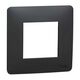 Rama decorativa aparataj modular Schneider, elipsa, 2M, antracit, Noua Unica, NU200254