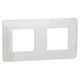 Rama decorativa aparataj modular Schneider, elipsa, 2x2M, alb, Noua Unica, NU200418