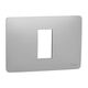 Rama decorativa aparataj modular Schneider, elipsa, 1M, alb, Noua Unica, NU210130