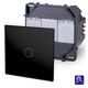 Intrerupator cu revenire Touch Luxus-Time, incastrat, negru, IP20, P-701B-12