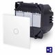 Intrerupator cap cruce Touch Luxus-Time, incastrat, alb, IP20, P-701S-11