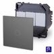 Intrerupator cap cruce Touch Luxus-Time, incastrat, gri, IP20, P-701S-15