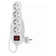 Prelungitor 4 posturi Emos, 2P+E, intrerupator, 1.5 metri, alb, 16A, P1421R