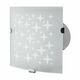Ventilator axial, decorativ cu ecran din sticla, 100mm, alb, Vitro 1, Vents, IP24